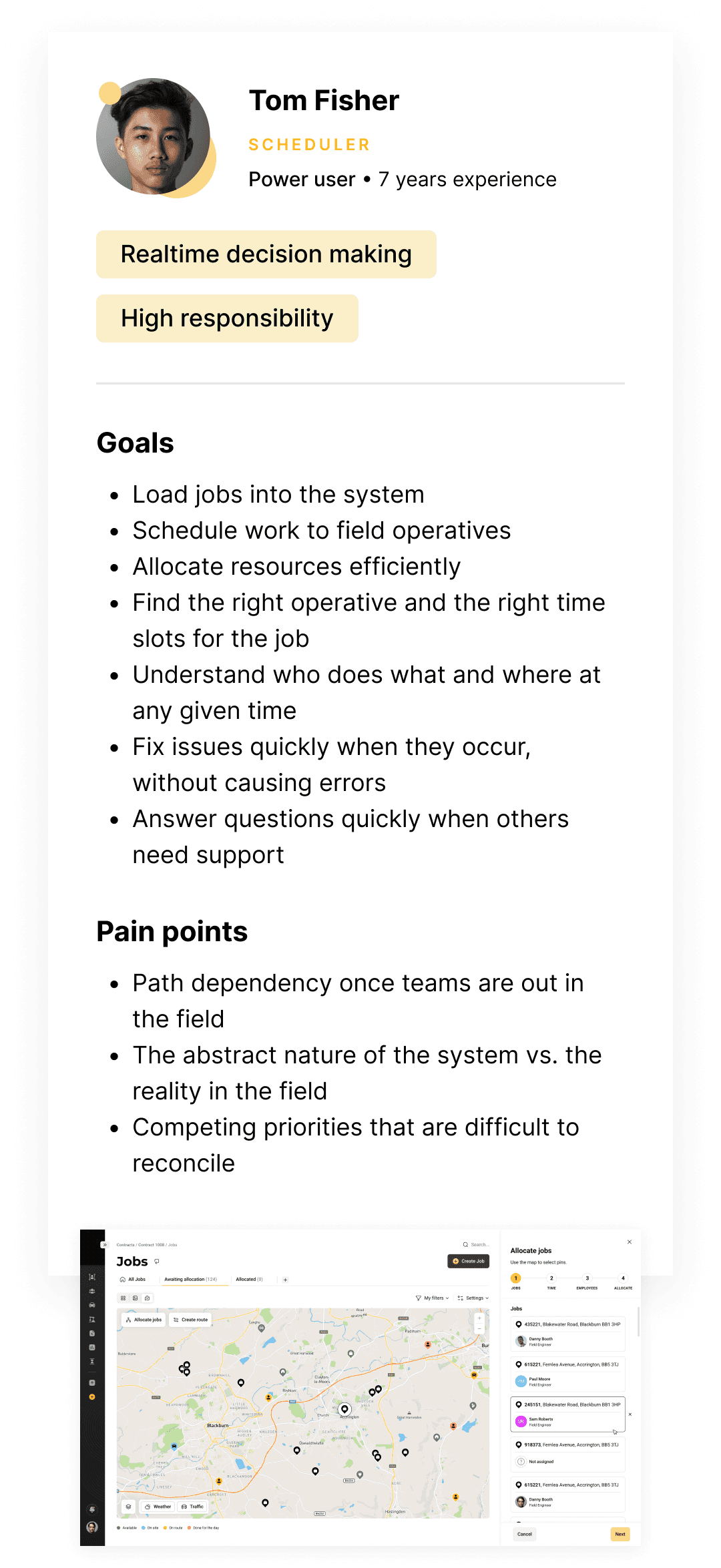 Diagram showing the goals of a SaaS user